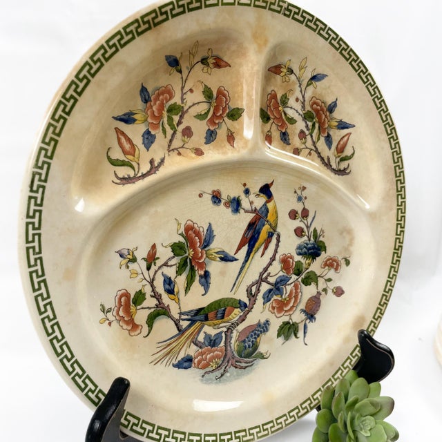 Antique Villeroy & Boch Mettlach Rouen Grill Sectioned Plate For Sale - Image 11 of 11