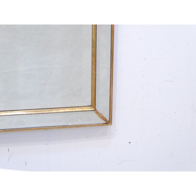 Mid-Century Modern Vintage Queen Anne Style Mirror For Sale - Image 3 of 3