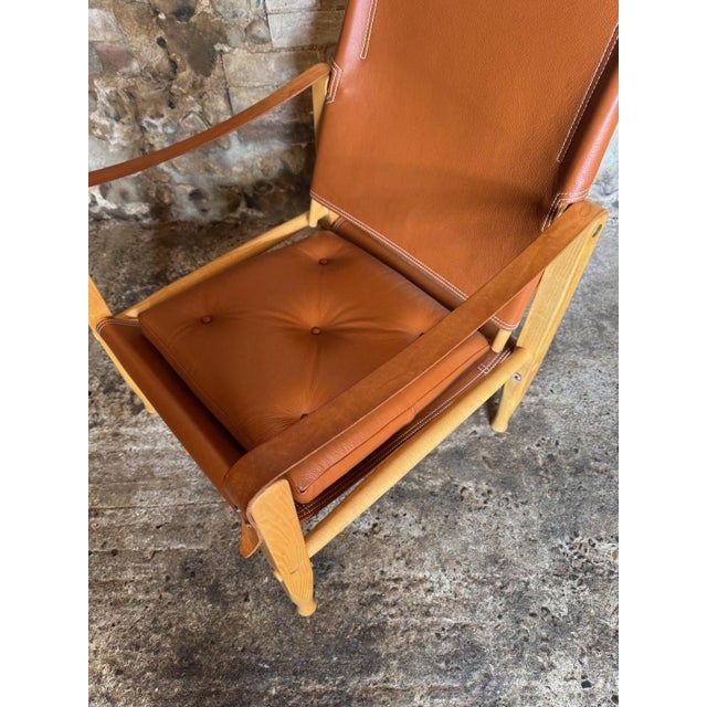 KK47000 Safari Chair in Ash with Cognac Leather by Kaare Klint for Carl Hansen & Søn For Sale - Image 10 of 18