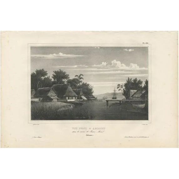 Dumont Durville, Ambon Island, 1833, Paper For Sale