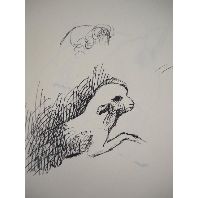 Marie Laurencin, Lamb, Original Ink Drawing For Sale - Image 5 of 6