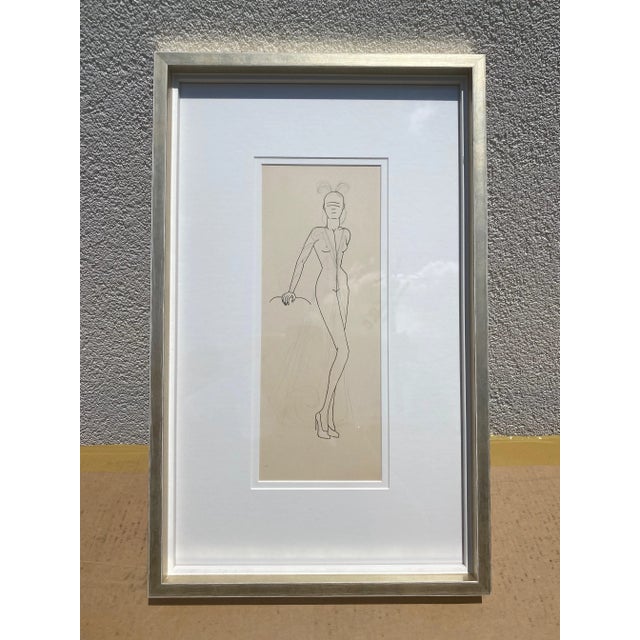 Vintage Fashion Illustration For Sale In Little Rock - Image 6 of 6