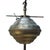 Metal Converted Nickel-Plated Brass and Glass Double Oil Pendant Lamp, 1890s For Sale - Image 7 of 10