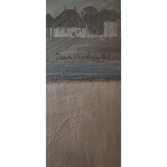 Modern Jean Verdier, Portrait nocturne, 1945, Oil on Canvas, Framed For Sale - Image 3 of 11