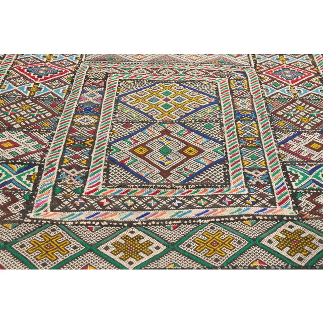 Late 20th Century Vintage Zemmour Moroccan Kilim Rug, 03'04 X 23'06 For Sale - Image 5 of 11
