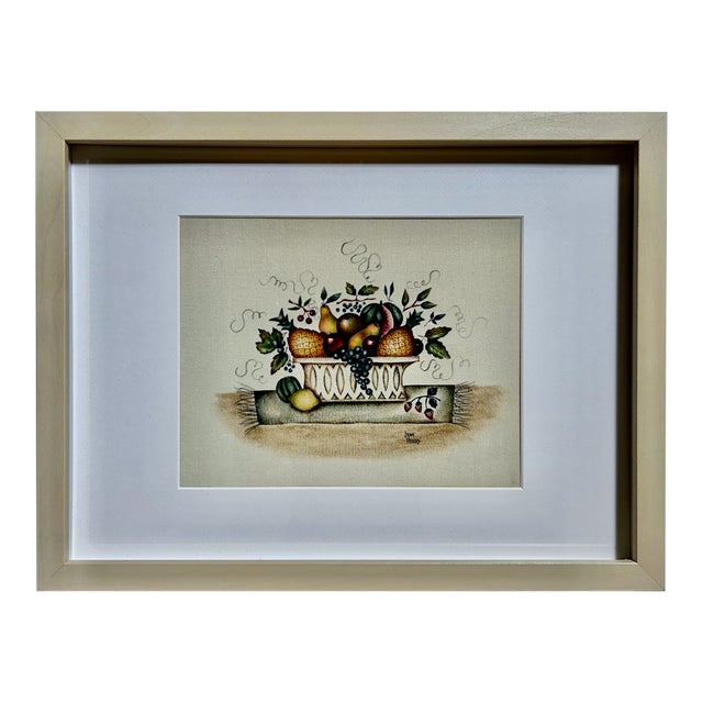 Mid Century Jane Henry Framed Theorem Painting For Sale