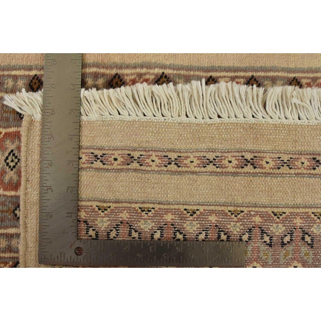 Bokhara Jaldar Rug 3’1” X 5’2” Beige Wool Tribal Hand-Knotted Oriental Carpet For Sale - Image 11 of 11