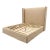 California King Size Restoration Hardware Wingback Bed Frame For Sale