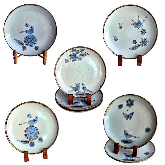Offered is a set of 31 pieces of vintage (circa late 1970s through the early 1980s) burnished ceramic dinnerware from...