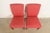 Late 20th Century Baker Furniture Modern Regency Sycamore Wood Upholstered X-Base Side Chairs or Dining Chairs, Pair For Sale - Image 5 of 15