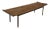 Mid Century Danish Modern Long Rectangle Walnut Coffee Table For Sale