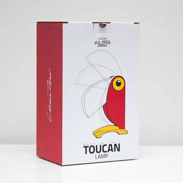 Toucan Table Lamp by Enea Ferrari Desk Linea Zero Old Timer Ferrari For Sale - Image 11 of 18