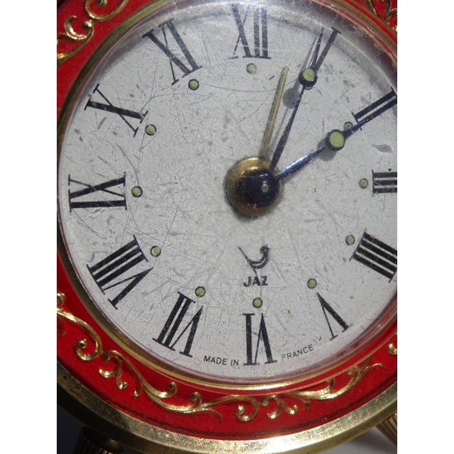Gold Table Clock from Jaz, 1968 For Sale - Image 8 of 14