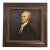 Title Alexander Hamilton Hand-Textured Portrait Print After John Trumbull in Vintage Frame For Sale