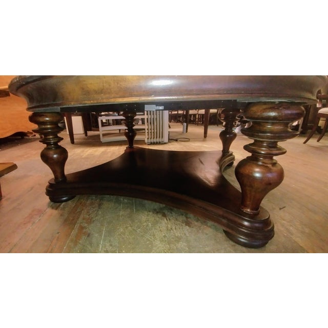 Thomasville Furniture Hills of Tuscany Round Stone Top Cocktail Table