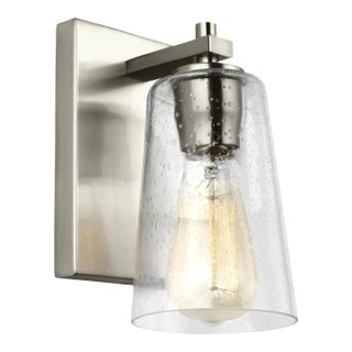 Sean Lavin by Visual Comfort Studio Mercer 1-Light Sconce, Satin Nickel For Sale