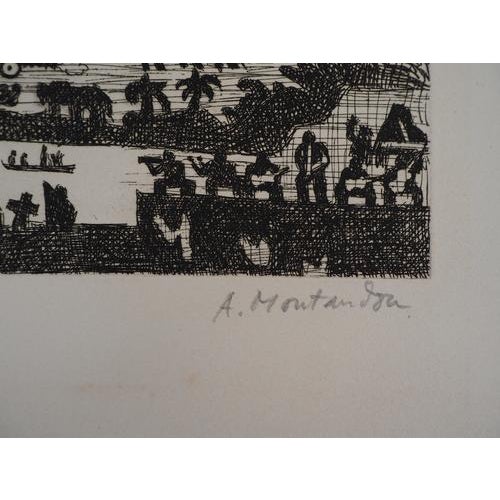 Aimé Montandon, Rio at Night, Etching For Sale - Image 4 of 8