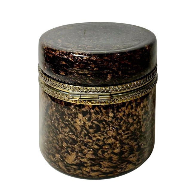 1950s Large Murano Art Glass Jewelry Box, Hollywood Regency For Sale In Tampa - Image 6 of 7
