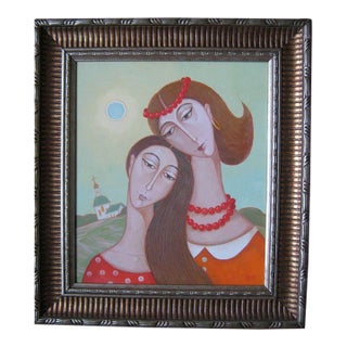 Oil Painting Girlfriends Kalebets Valery For Sale