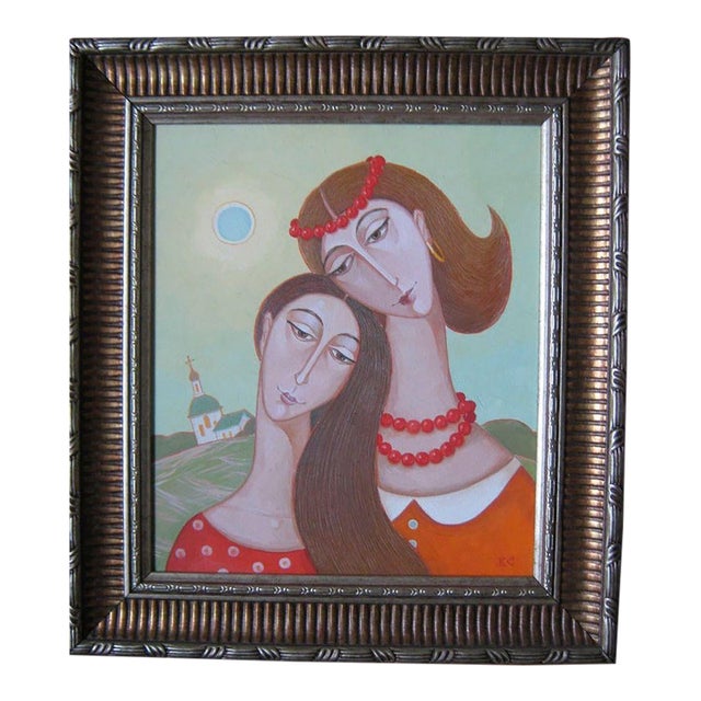Oil Painting Girlfriends Kalebets Valery For Sale