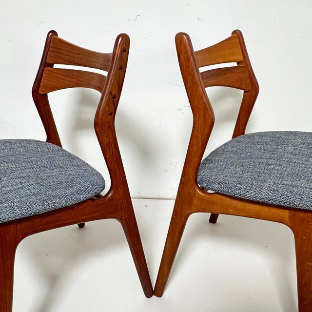 1960s Erik Buch Danish Modern Teak Dining Chairs - Set/6 For Sale - Image 5 of 14