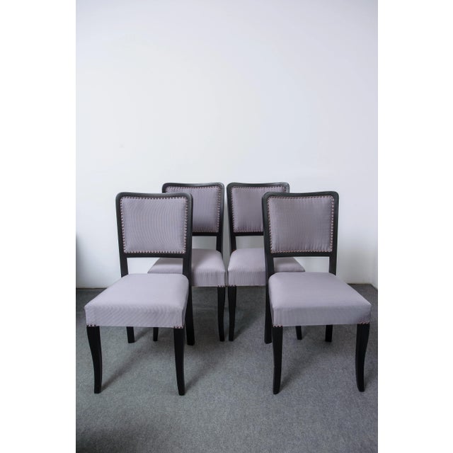 1920s Art Deco Dining Chairs, 1920s, Set of 4 For Sale - Image 5 of 5
