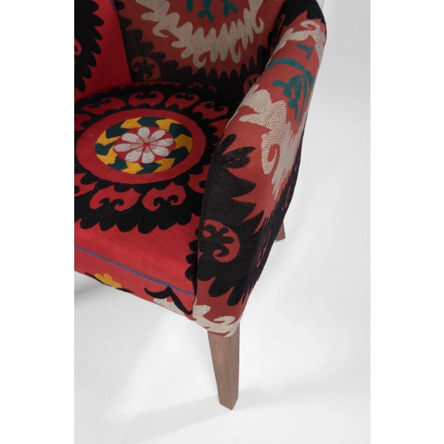 Suzani Armchair - Ethnic Bergere For Sale - Image 9 of 13