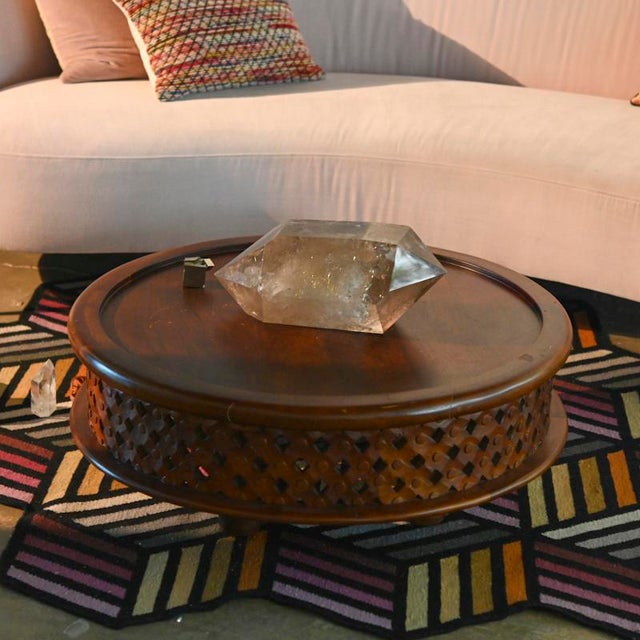 XXL Rare Golden Rutile Smoky Quartz Double Terminated Point 29lbs For Sale - Image 4 of 9