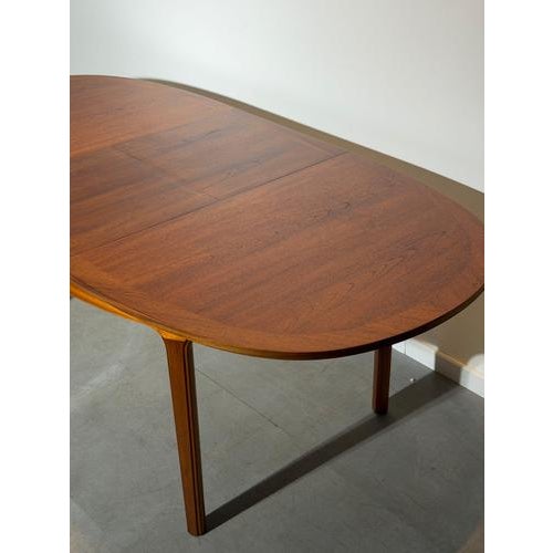 Oval Extendable Dining Table in Teak from Nathan For Sale - Image 6 of 9