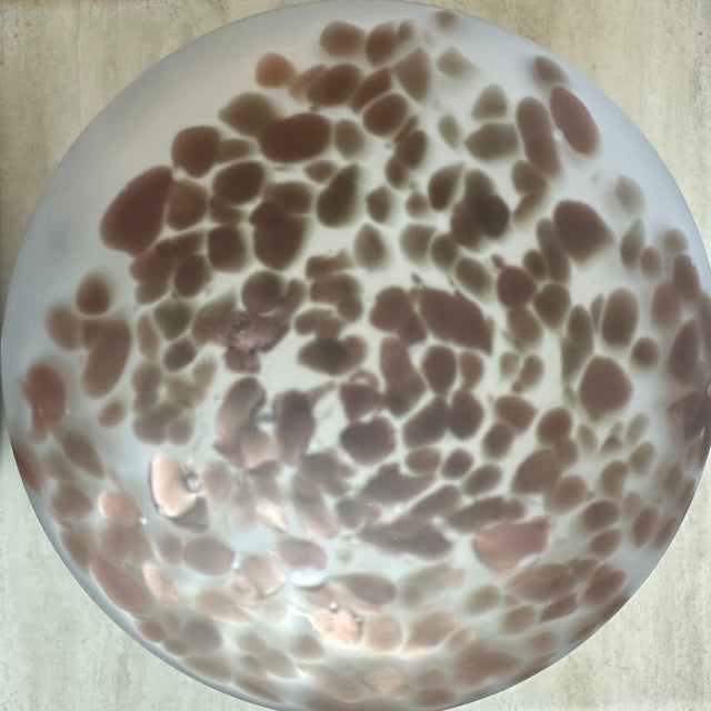 1970s Mid-Century Italian Murano Glass Globe Pendant with Brass, 1970s For Sale - Image 5 of 18