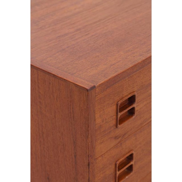Brown Vintage Danish Teak Chest of Drawers For Sale - Image 8 of 12