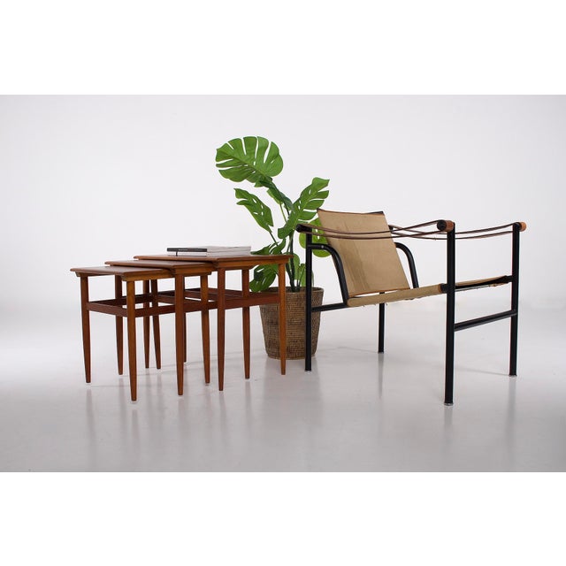 1960s Scandinavian Nesting Tables in Teak, 1960s, Set of 3 For Sale - Image 5 of 7
