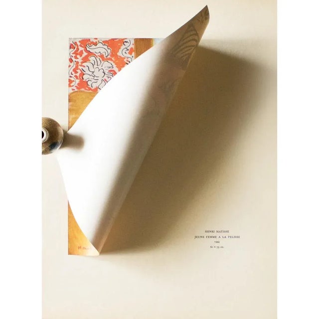 The School of Paris 1940s After Henri Marisse "Young Woman in the Pelisse" First Edition Period Lithograph For Sale - Image 3 of 8