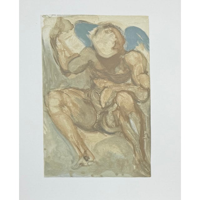 Artist: Salvador Dali Title: Divine Comedy Purgatory Canto 15 Decomposition (3 pieces) Medium: Woodcut Measurements: 10.5"...
