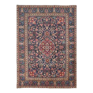 1950s Old Persian Tabriz Area Rug 9’3″ X 12’11”