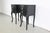 Antique French Rococo Style Black Lacquered Nightstands, a Pair For Sale - Image 4 of 13