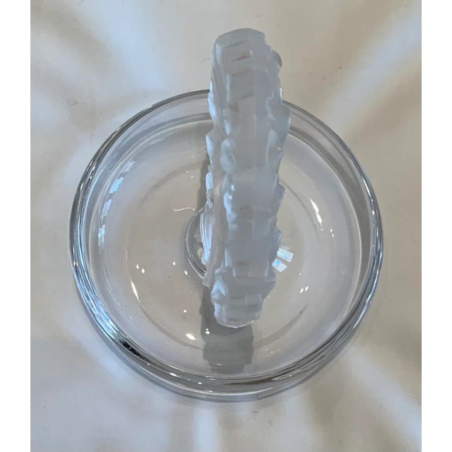 Mid 20th Century Mid 20th Century Crystal Catch All For Sale - Image 5 of 8