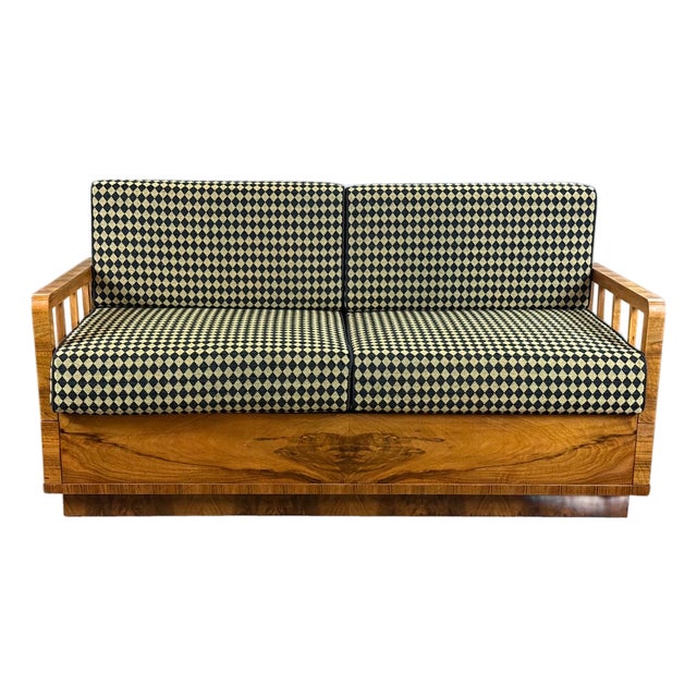 Art Deco Folding Sofa from Fischel, 1930s For Sale