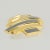 1970s Lanvin Paris Pin Brooch Gilt Metal and Gray Enamel For Sale - Image 5 of 5