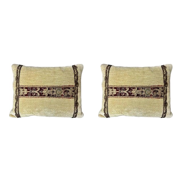 Custom Baroque Pillows by Melissa Levinson, Velvet, Italy For Sale