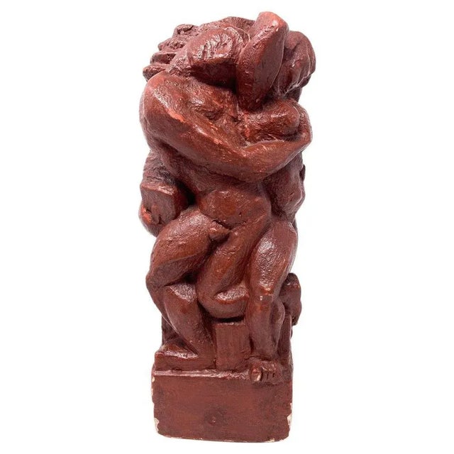 Sculpture Materials Belgian Plaster Sculpture by Jean Canneel For Sale - Image 7 of 7