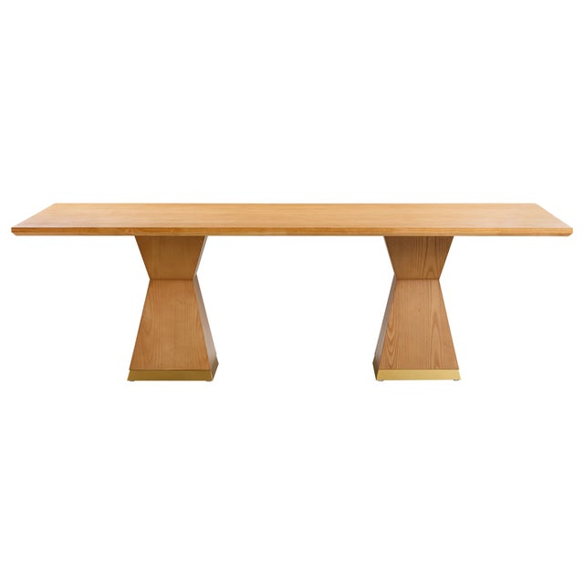 Nolan Natural Wood Dining Table For Sale - Image 9 of 9