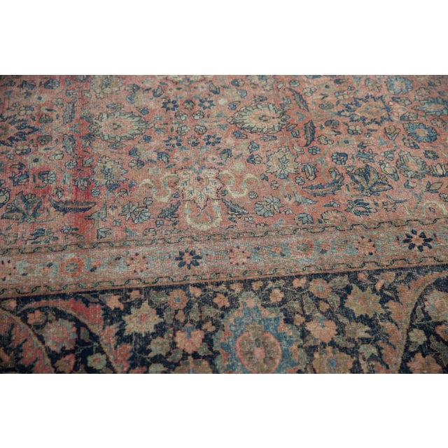 Vintage Distressed Tabriz Rug - 13'3" X 18'1" For Sale - Image 9 of 13