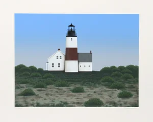 Theodore Jeremenko 'Lighthouse III' Silkscreen