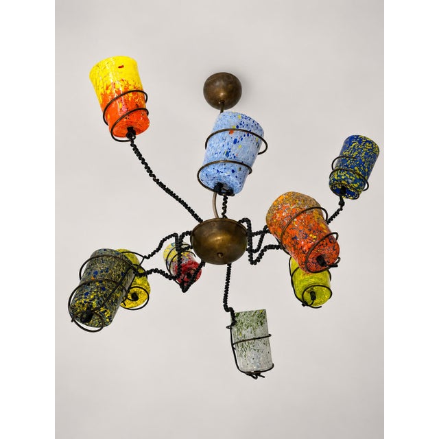 Metal Gotodario/9 Ceiling Lamp by Barovier & Toso, Murano, 1990s For Sale - Image 7 of 7