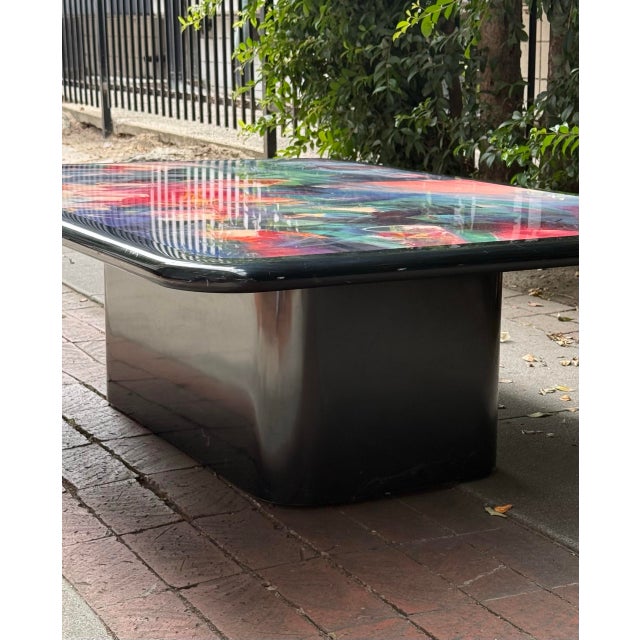 Unique Postmodern Coffee Table by Ron Kemper, Signed, Late 20th Century For Sale - Image 10 of 12