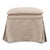 Tailored linen skirts fall to the floor on all four sides, with crisp corner pleats and a row of tacks where the cloth...
