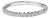 14K White Gold 1/4 Cttw Round Diamond Prong Set Wedding Band - Size 6 For Sale