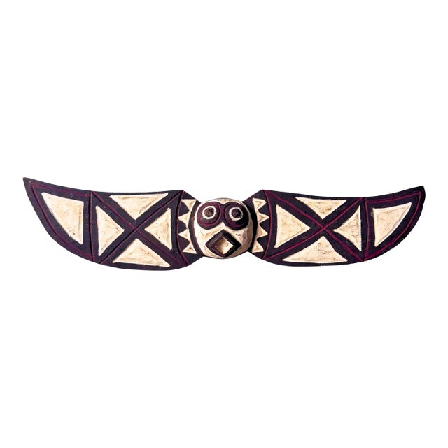 African Bwa Ceremonial Gurunsi Butterfly Hawk Mask For Sale