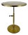 Vintage Contemporary Modern Metal Articulating Drinks Table With Old Gold Finish. For Sale